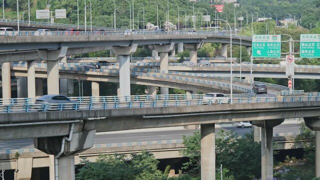 Huangjuewan interchange Overpass in Chongqing china