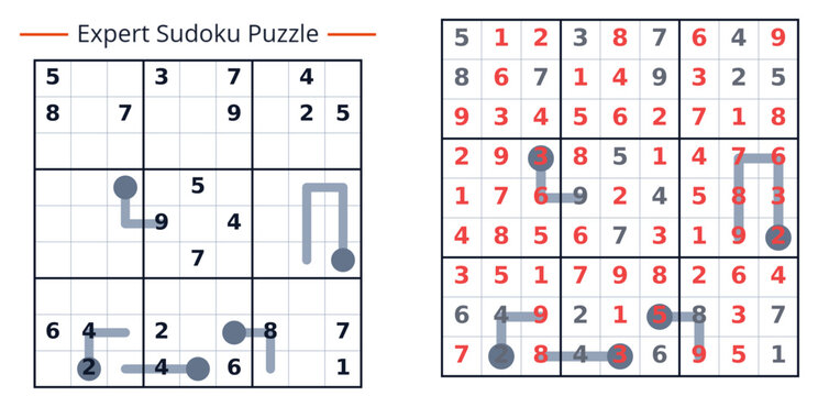 Sudoku with answers vector
