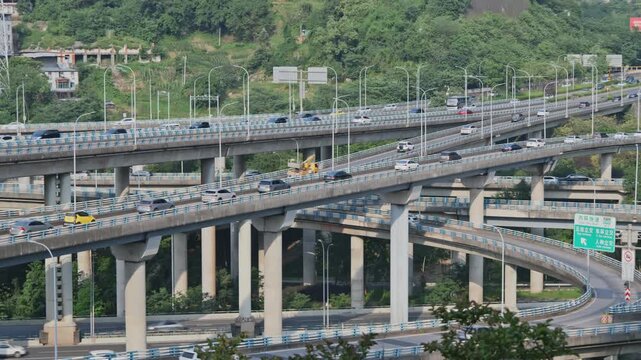 Huangjuewan interchange Overpass in Chongqing china