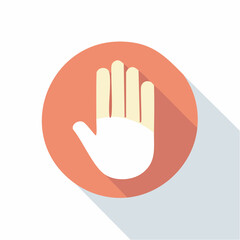 Fototapeta premium Stop Hand Icon