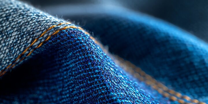 CloseUp Denim Texture A Detailed Look at Fabric Weave