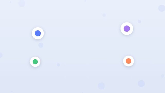 Flat design smart speaker activating with sound waves