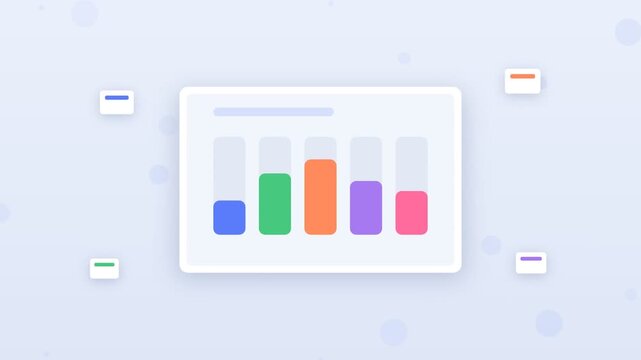 Flat design SaaS analytics dashboard with charts and graphs