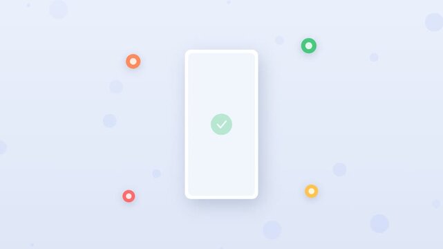 Flat design mobile food delivery app with scooter