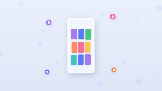 Flat design mobile ticket booking app with seat selection