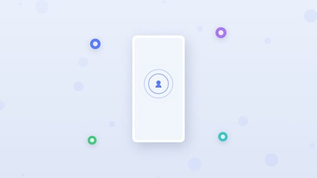 Flat design digital contact card sharing between phones