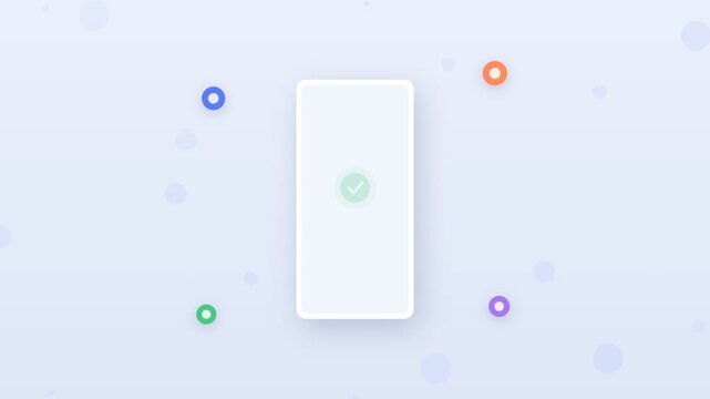 Flat design two factor authentication code from phone to laptop