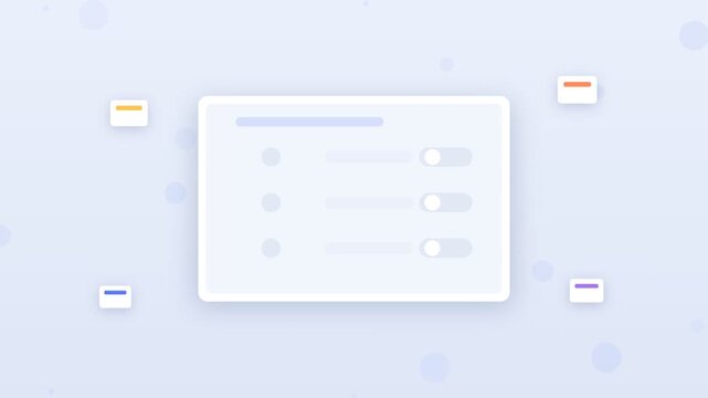 Flat design tablet smart lighting app with brightness control