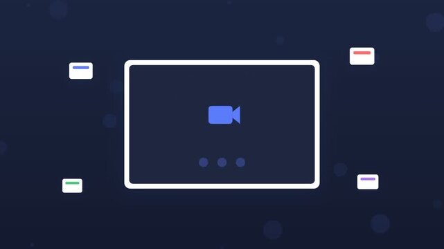 Flat design tablet home security camera app with sensors