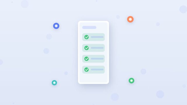 Flat design smartphone travel booking app with icons