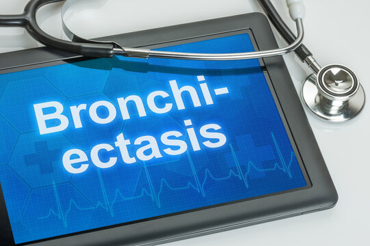 Tablet with text on the display - Bronchiectasis