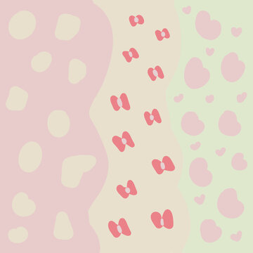 seamless pattern with hearts abstrack background