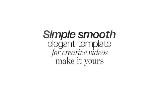 Simple Smooth Elegant Template