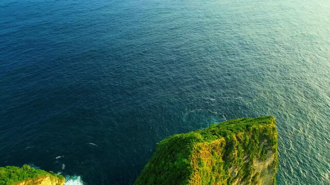 Kelingking Beach Iconic T-Rex Shaped Cliff and Pristine Turquoise Bay in Nusa Penida Bali