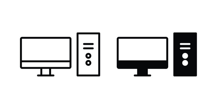 Desktop computer icon