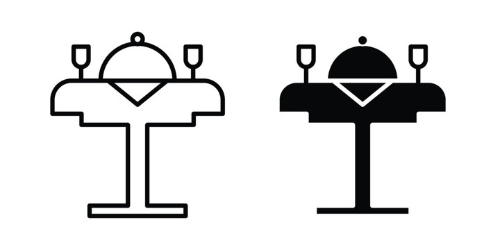 Dining table icon