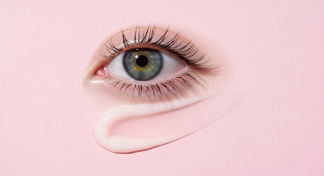 Closeup of a human eye looking.