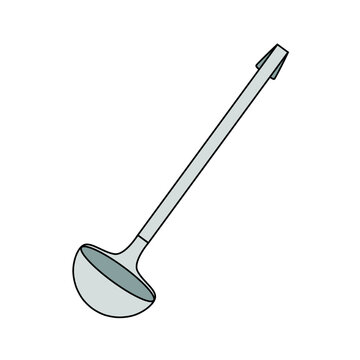 silver spoon isolated on white