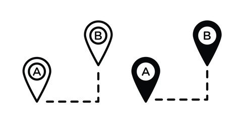 Path A to B icon © student