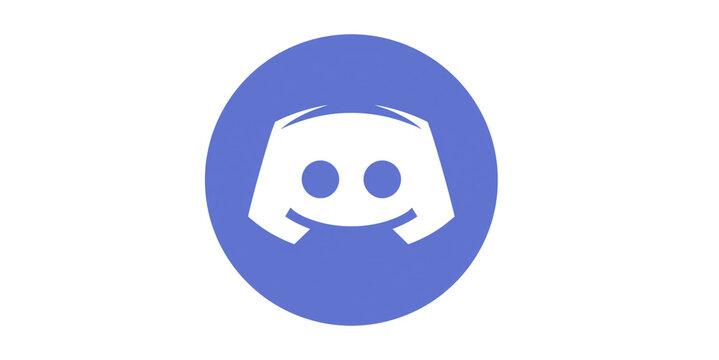 Discord logo vector, blue gaming communication icon for app design.