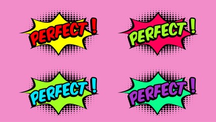 Comic Perfect Speech Bubble Pop Art Quality Vector  © Mujahid