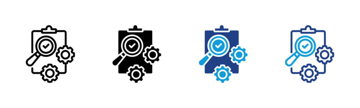 Corrective Action Web icon with multiple style collection