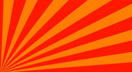 Fototapeta premium Vibrant orange and red sunburst pattern background for 2026 football events and marketing