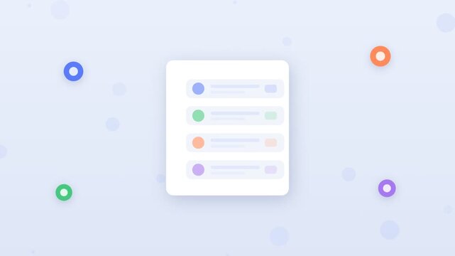 Flat design contract renewal with document refreshing and calendar