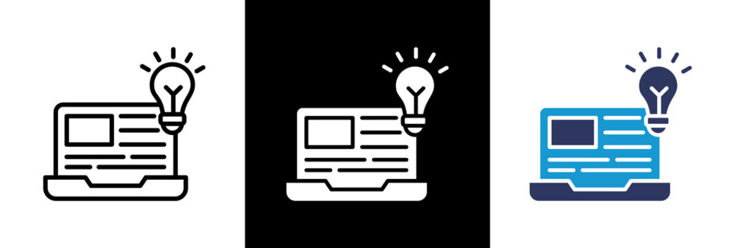 Digital Learning triple icon