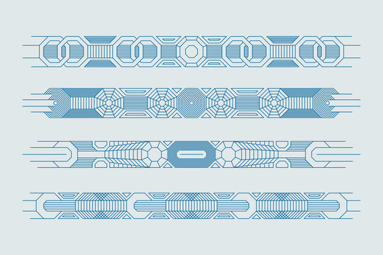 Hand drawn divider ornament frame design