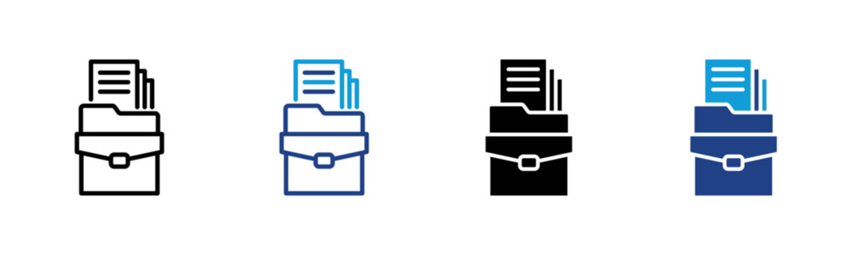 Portfolio Web icon with multiple style collection