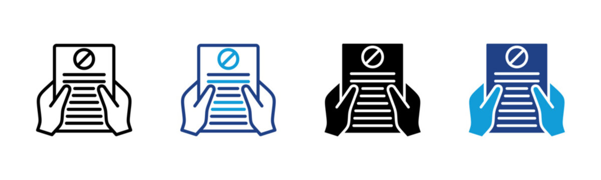 Resignation Web icon with multiple style collection