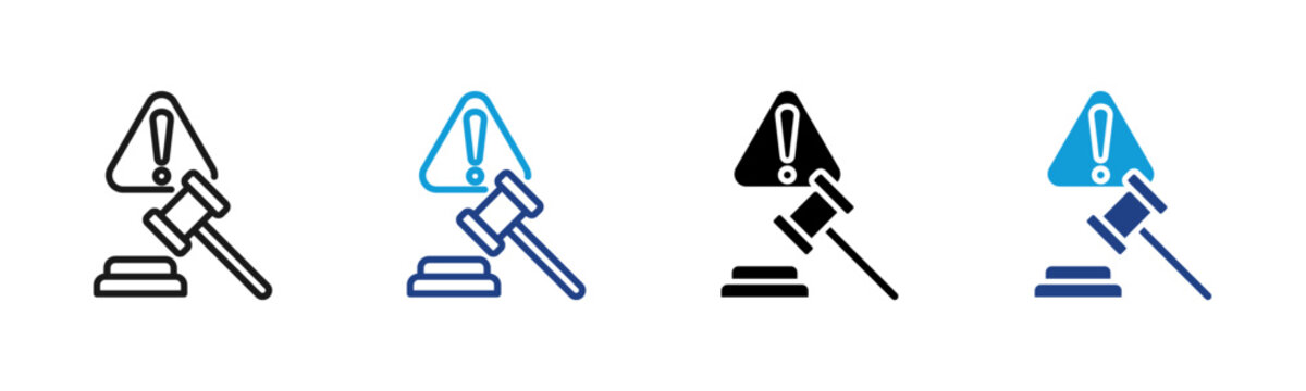 Regulation Web icon with multiple style collection