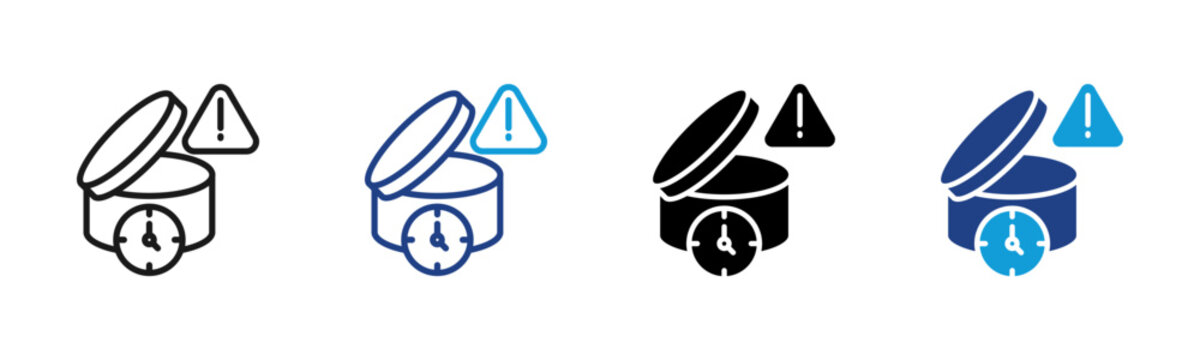 Shelf Life Web icon with multiple style collection