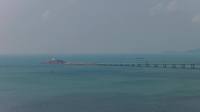 Aerial View of Hong Kong-Zhuhai-Macau Bridge, Hong Kong