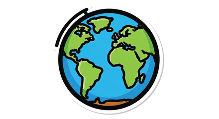 Obraz premium Globe Earth Planet World Map.