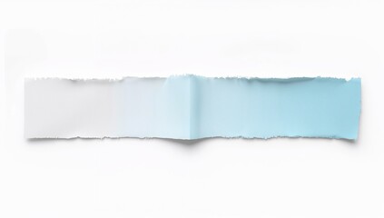 Fototapeta premium torn paper strip with gradient color on white background for design and craft