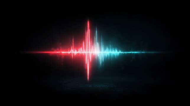 Red and blue light illustrating the emotional cycle with pulses of color representing different feelings and moods