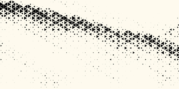Halftone triangles pattern. Abstract geometric gradient background. Vector illustration  EPS 10. Vector illustration. Eps10