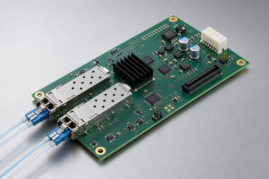 Fiber optic transceiver evaluation board