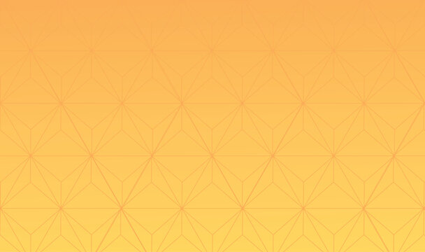Abstract Orange and Yellow Geometric Background. Traditional Oriental Asanoha Hemp Leaf Star Pattern Texture and Vibrant Minimalist Gradient for Festive Autumn Design Assets 