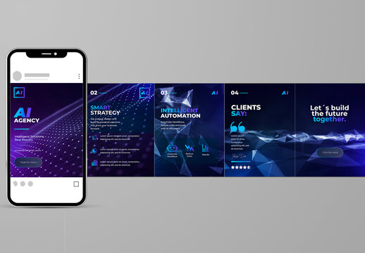 AI Agency Social Media Carousel