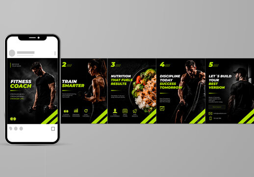 Fitness Coach Social Media Carousel