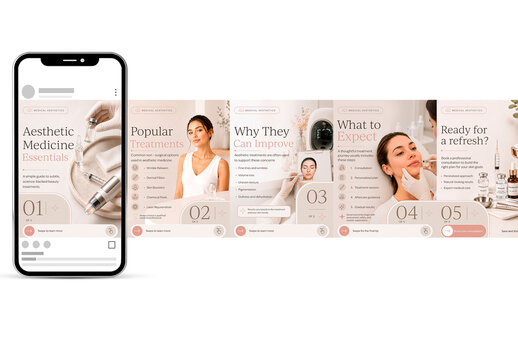 Social Media Medical Aesthetic Carousel
