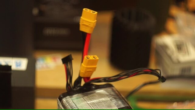 connecting cable with plug for electronics