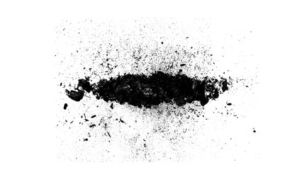 Obraz premium Burnt Ash Texture: A close-up, abstract view of burnt ash creating a textured pattern, suggestive of destruction and aftermath.