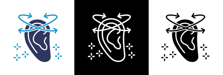 Ear Anatomy triple icon © duniamaya