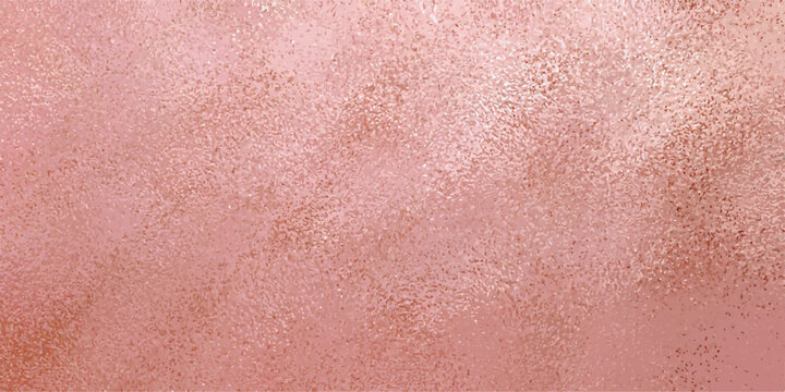 Elegant Rose Gold Metallic Foil Texture Background with Shimmering Light Reflections.