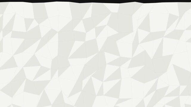 Torn paper transition with jagged white edges rising from bottom to cover black background for cinematic reveal overlay
