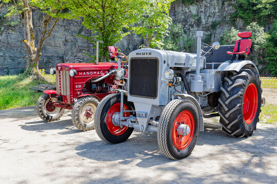 Alter Deutz Traktor auf einer Ausstellung in Schuld, Deutschland, 23.05.2026
